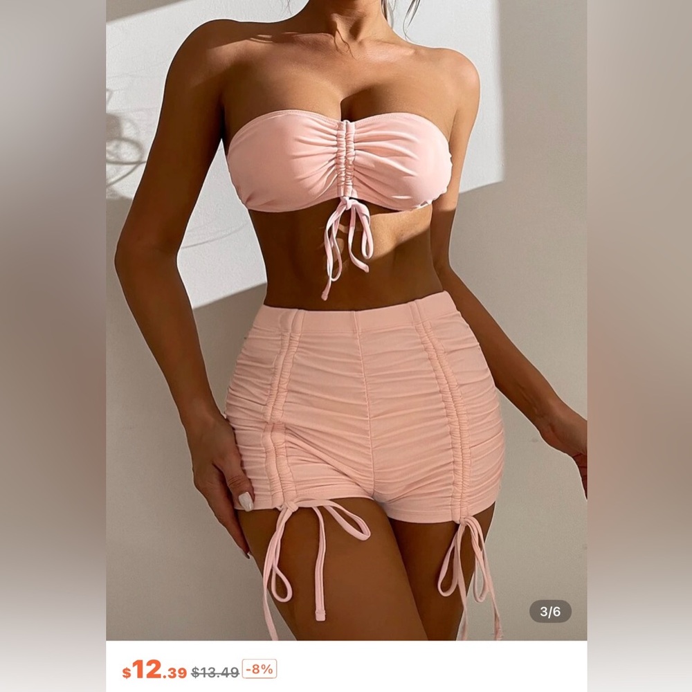 SHEIN Pink High Waist swimsuit